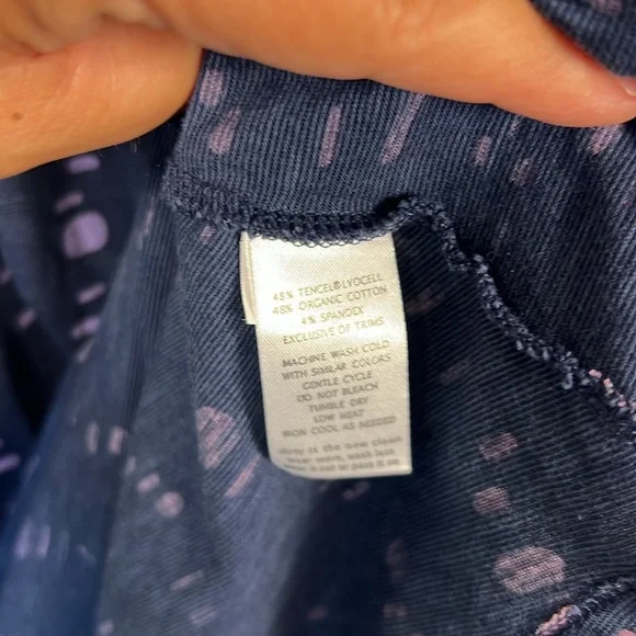 Toad&Co Rosemarie Navy and Light Blue Jersey Knit Dress Size Small EUC - Picture 8 of 16